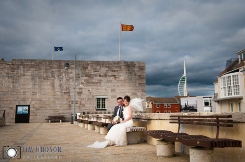 Wedding Photography The Square Tower Portsmouth Hampshire - The Square Tower in Old Portsmouth, Hampshire, is the most popular of Portsmouth's wedding venues. 